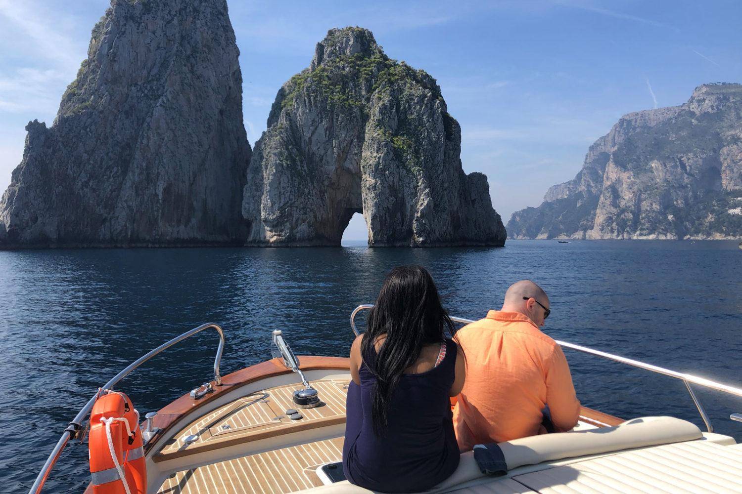 Cruising through the azure waters around Capri, where every wave is a serenade and every view is a masterpiece. A private boat tour, unlocking the island's secrets and indulging in the pure bliss of the Mediterranean.